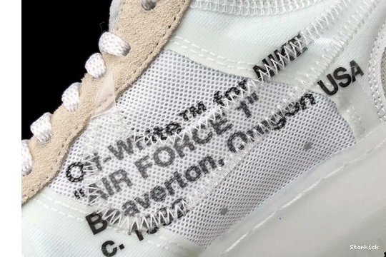 O-W Mens Low 1 Force Air AO4606-100 Nike 1111